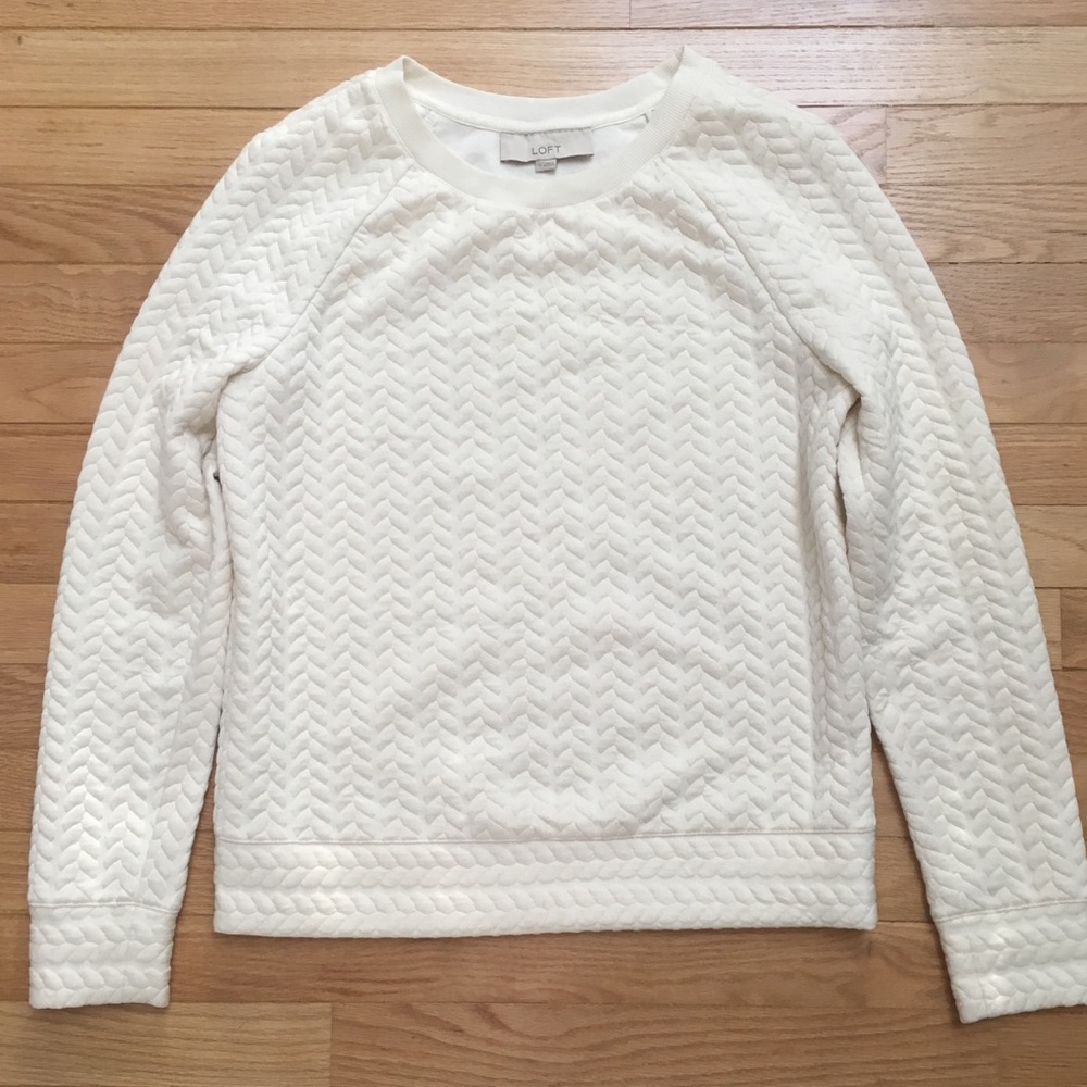 LOFT Textured Sweatshirt